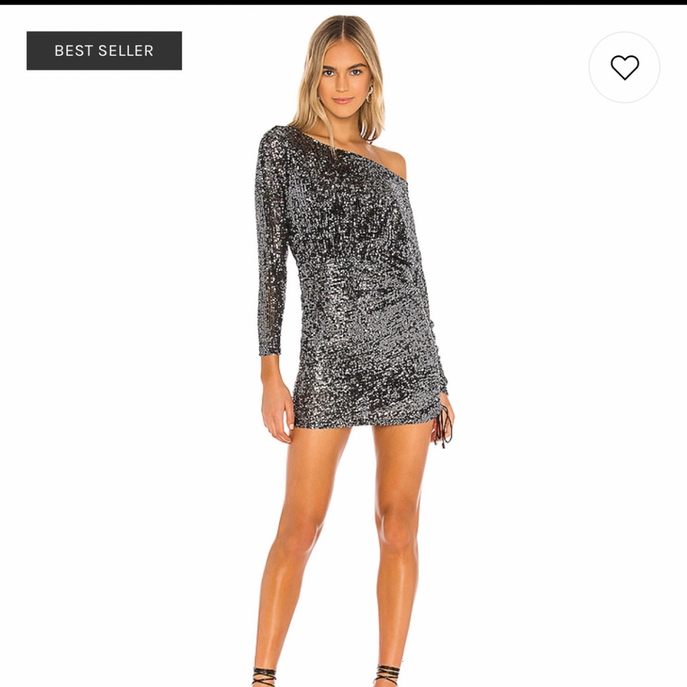 Superdown long sleeve sparkley Dress